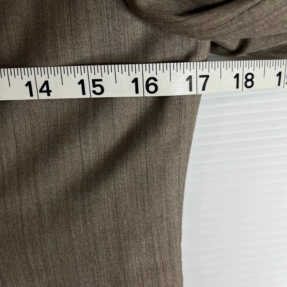 Nautica Mens Tan Brown Blazer Polyester Blend Fully Lined 12 - Picture 5 of 9